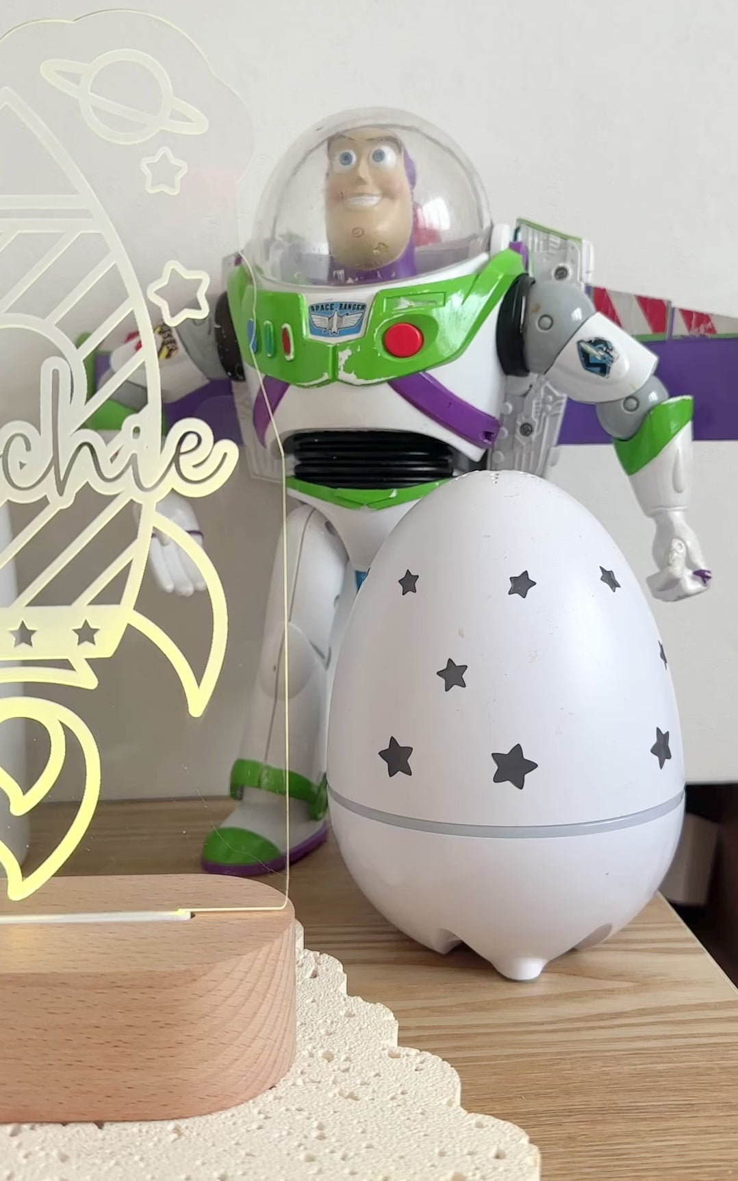 Blast Off Rocket Night Light – Personalised LED Lamp