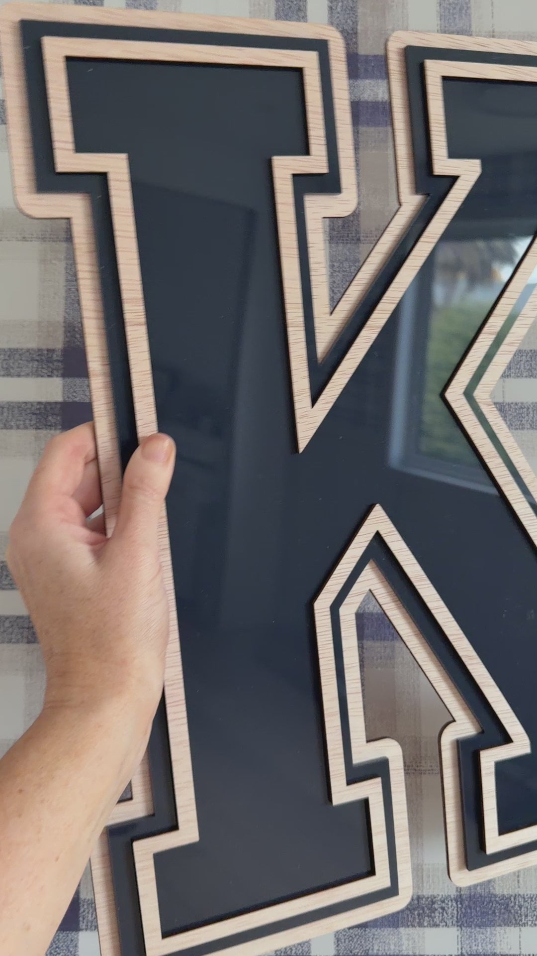 The Varsity Letter | Personalised Layered Initial