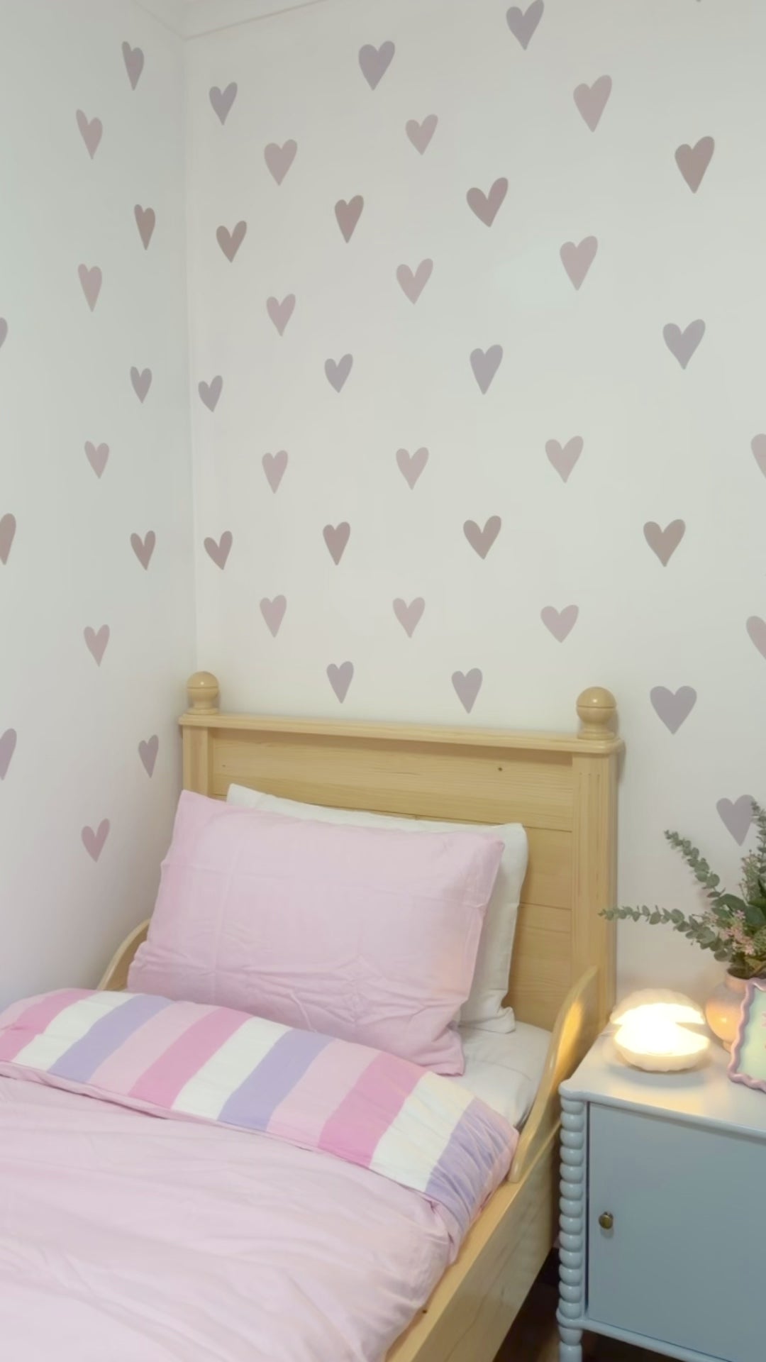 Boho Heart Wall Decals – A2 Sheet (38 Hearts)